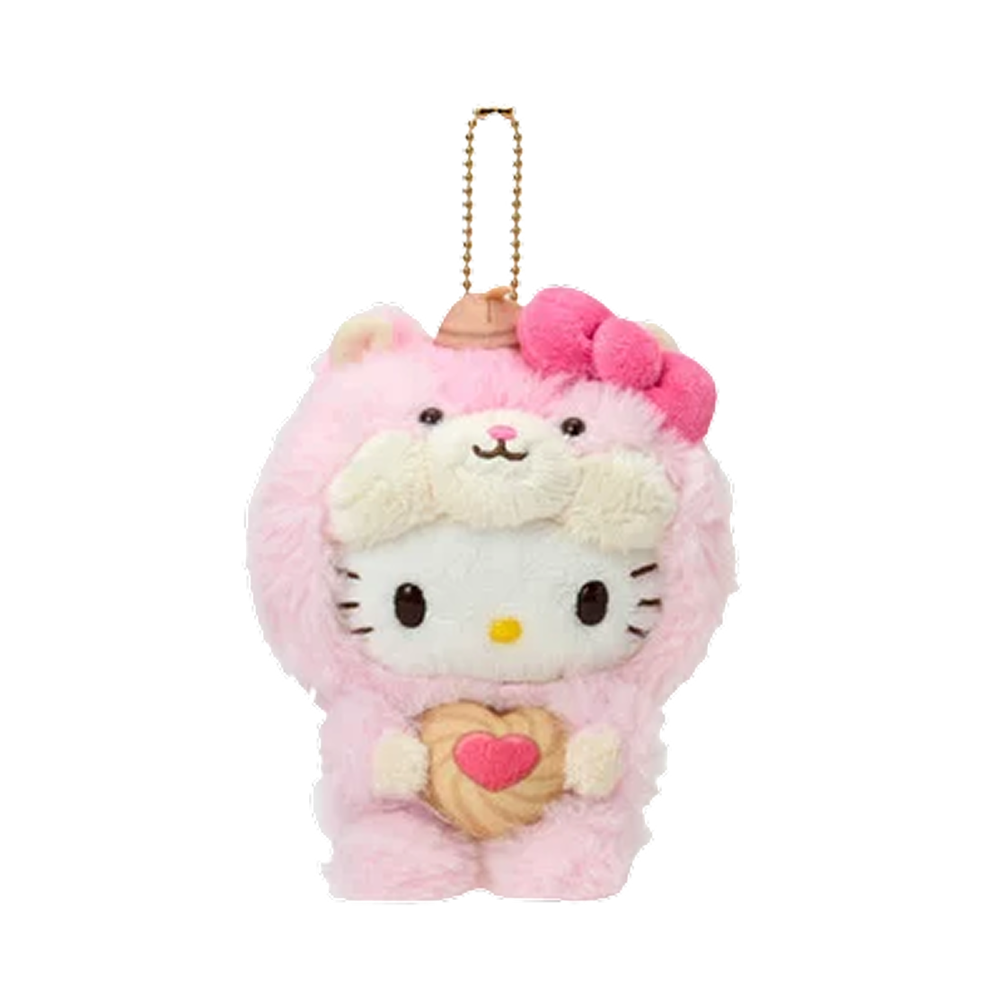 651176 Sanrio Hello Kitty Mascot Holder Fluffy Squirrel
