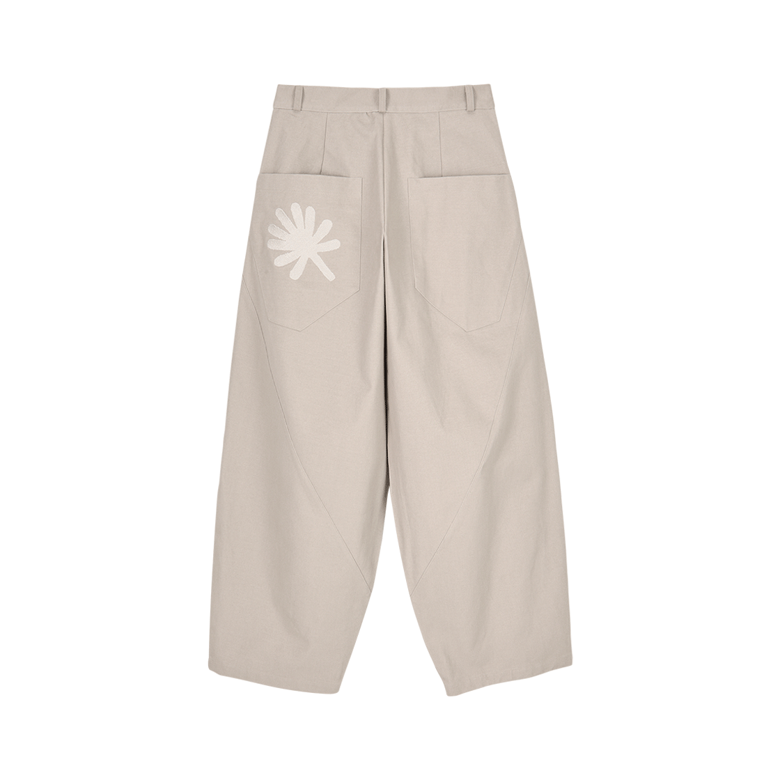 DD25FLPT-010 DANDEL 10s Structure Balloon Chino Pants Sand Beige