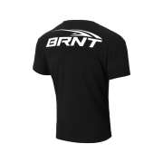 BORN TO WIN Brnt Back Logo Muscle Fit T-Shirts Black