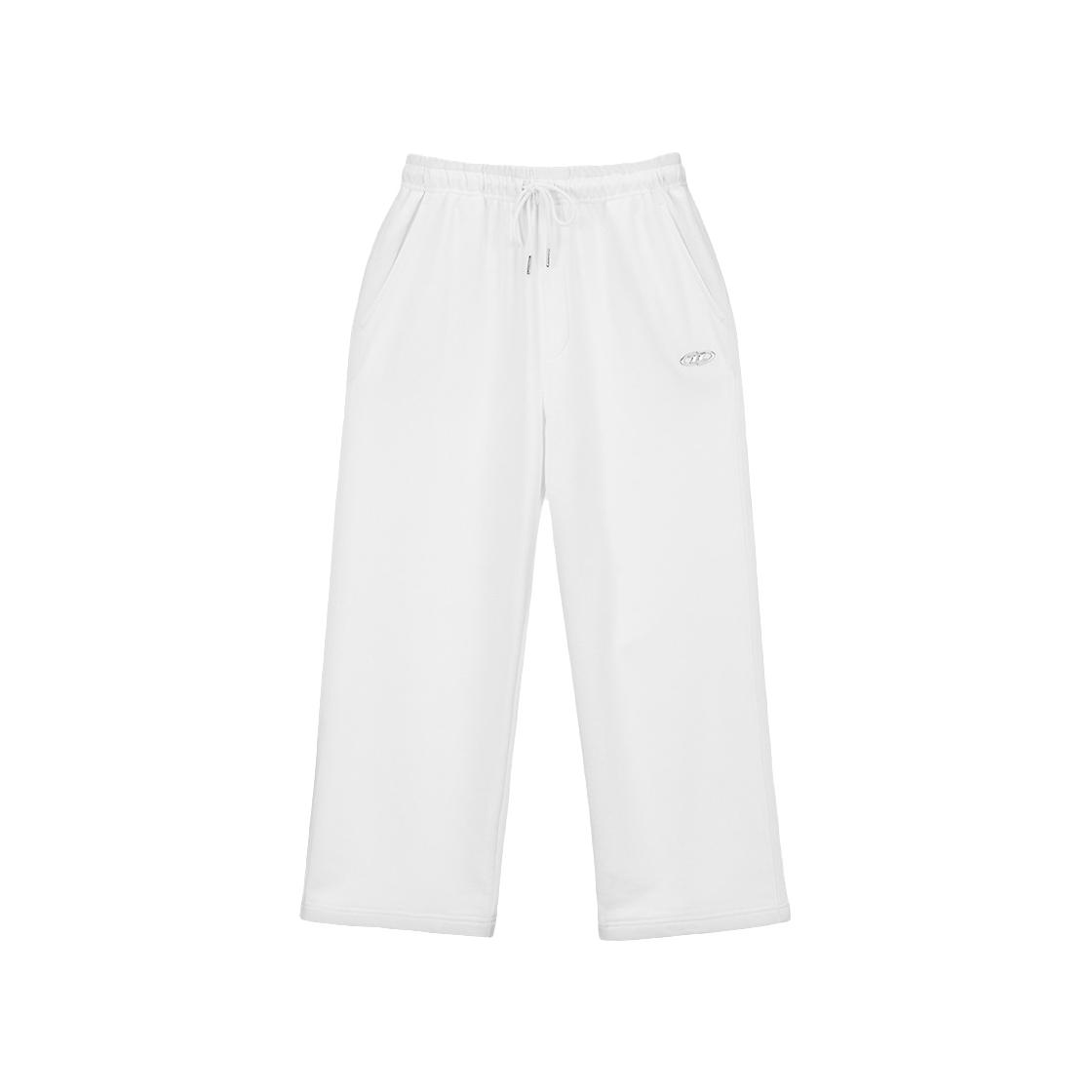 BG3MLP201WH BORN TO WIN Chrome B Semi Wide Pants White