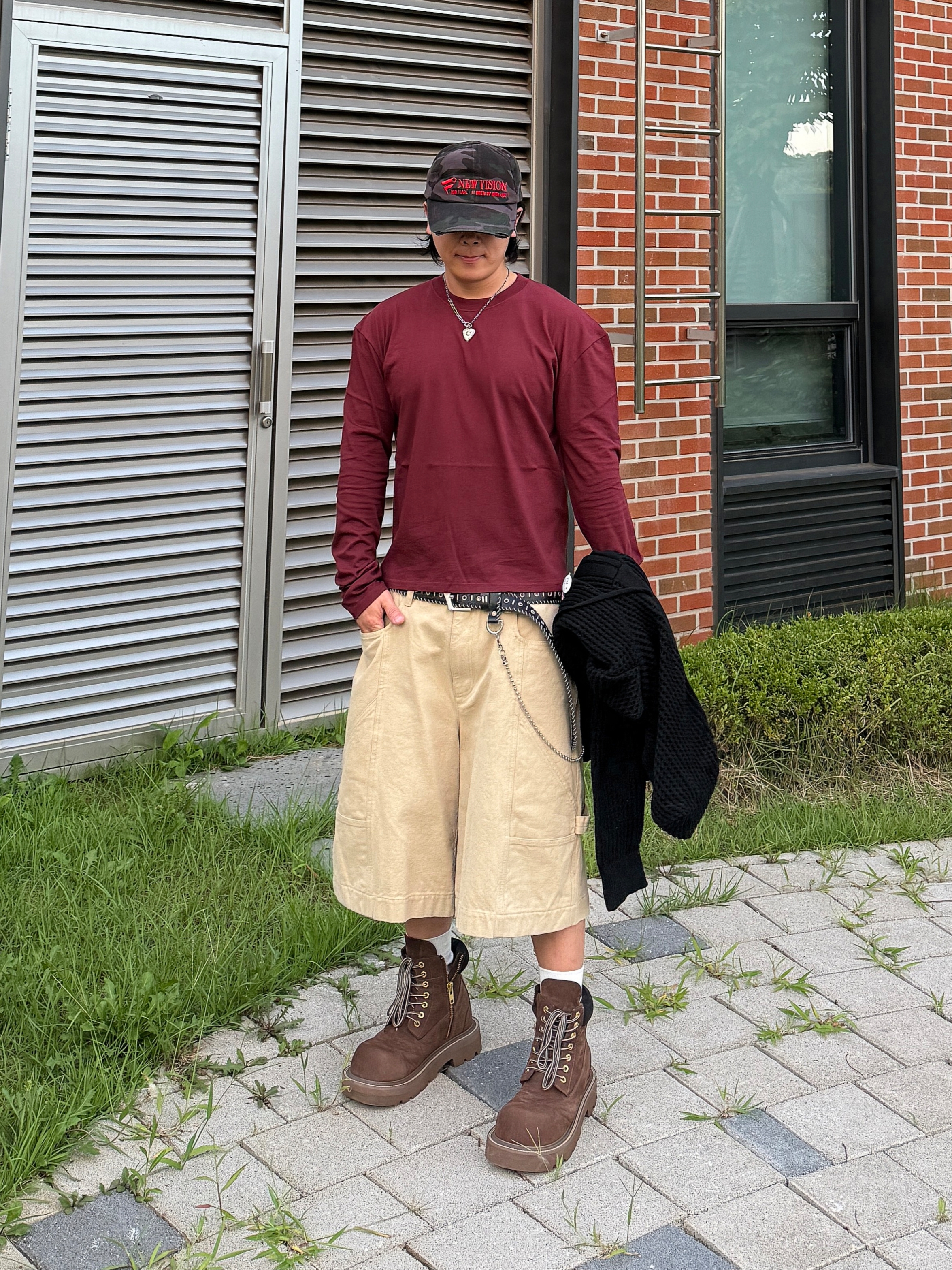 SOULESURES BOLD BELUGA Espresso Brown, ETCE New Vision Camo Cap Night Jungle 착용 스타일 - 3