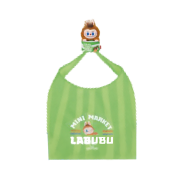 Pop Mart Labubu Shopping Bag Green - Seongsu Labubu Wacky Mart Pop-Up Store Exclusive