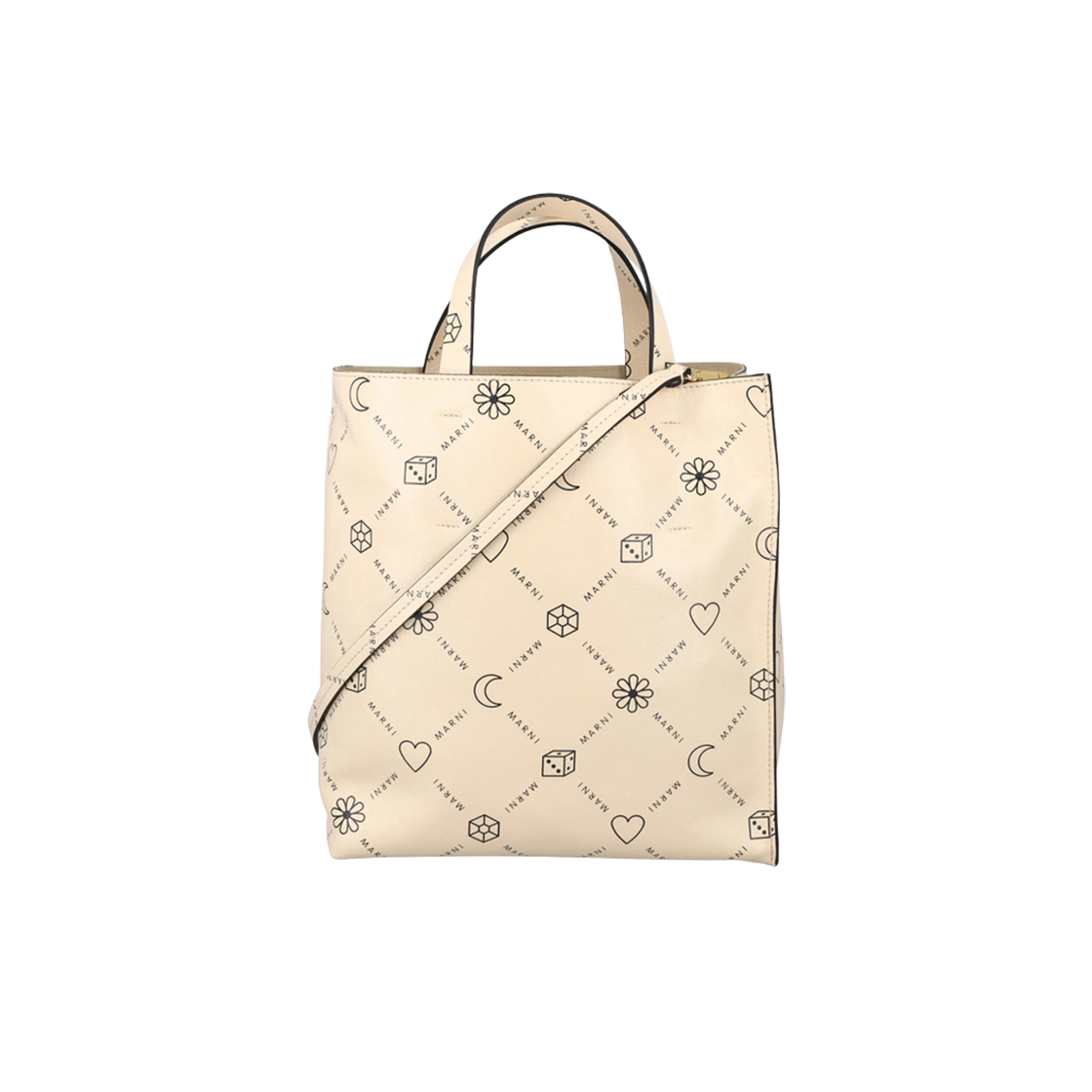 마르니 로고 프린트 숄더백 쉘(Marni Logo Print Shoulder Bag Shell)