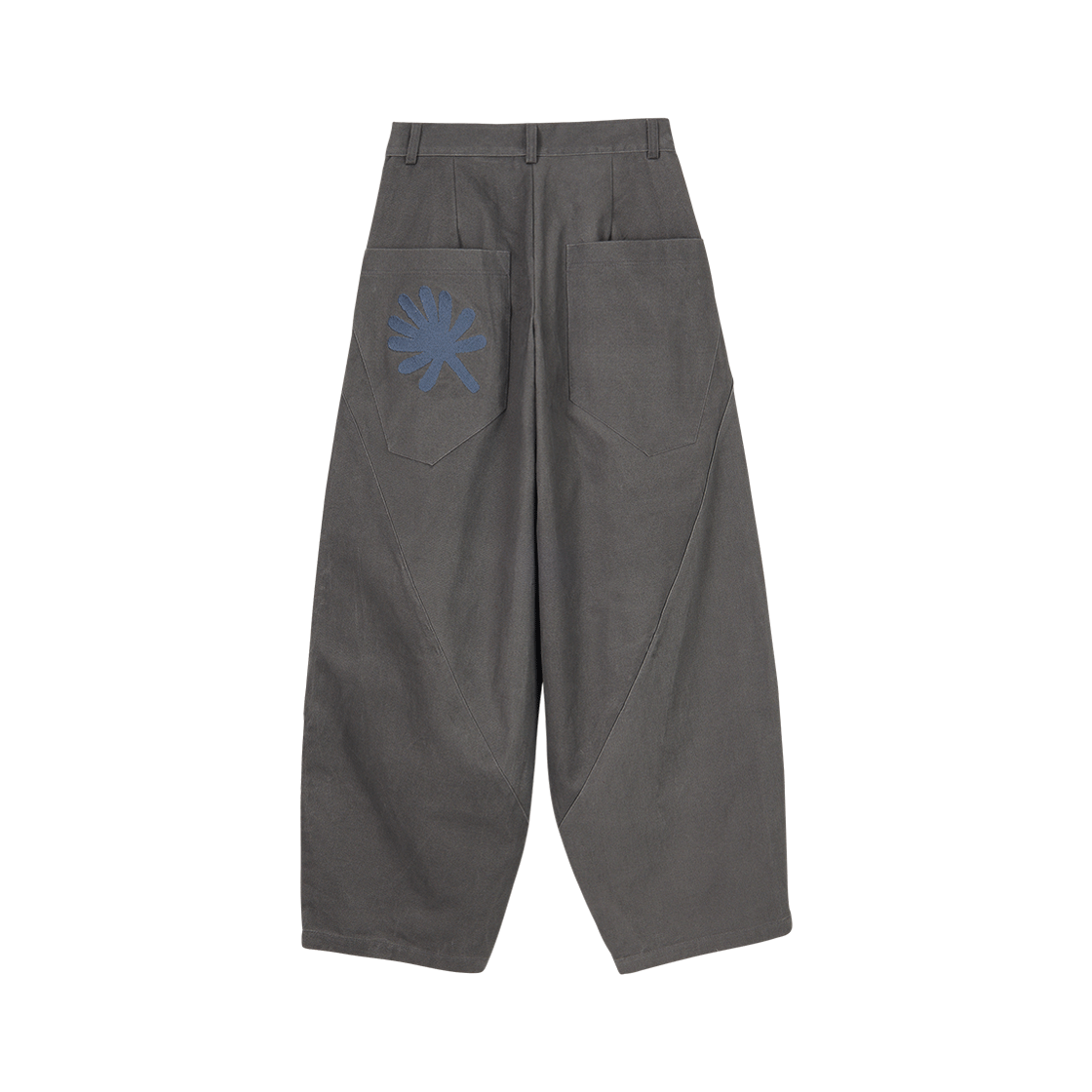 DD25FLPT-010 DANDEL 10s Structure Balloon Chino Pants Purple Grey