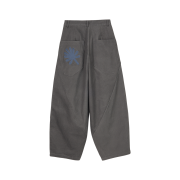 DANDEL 10s Structure Balloon Chino Pants Purple Grey
