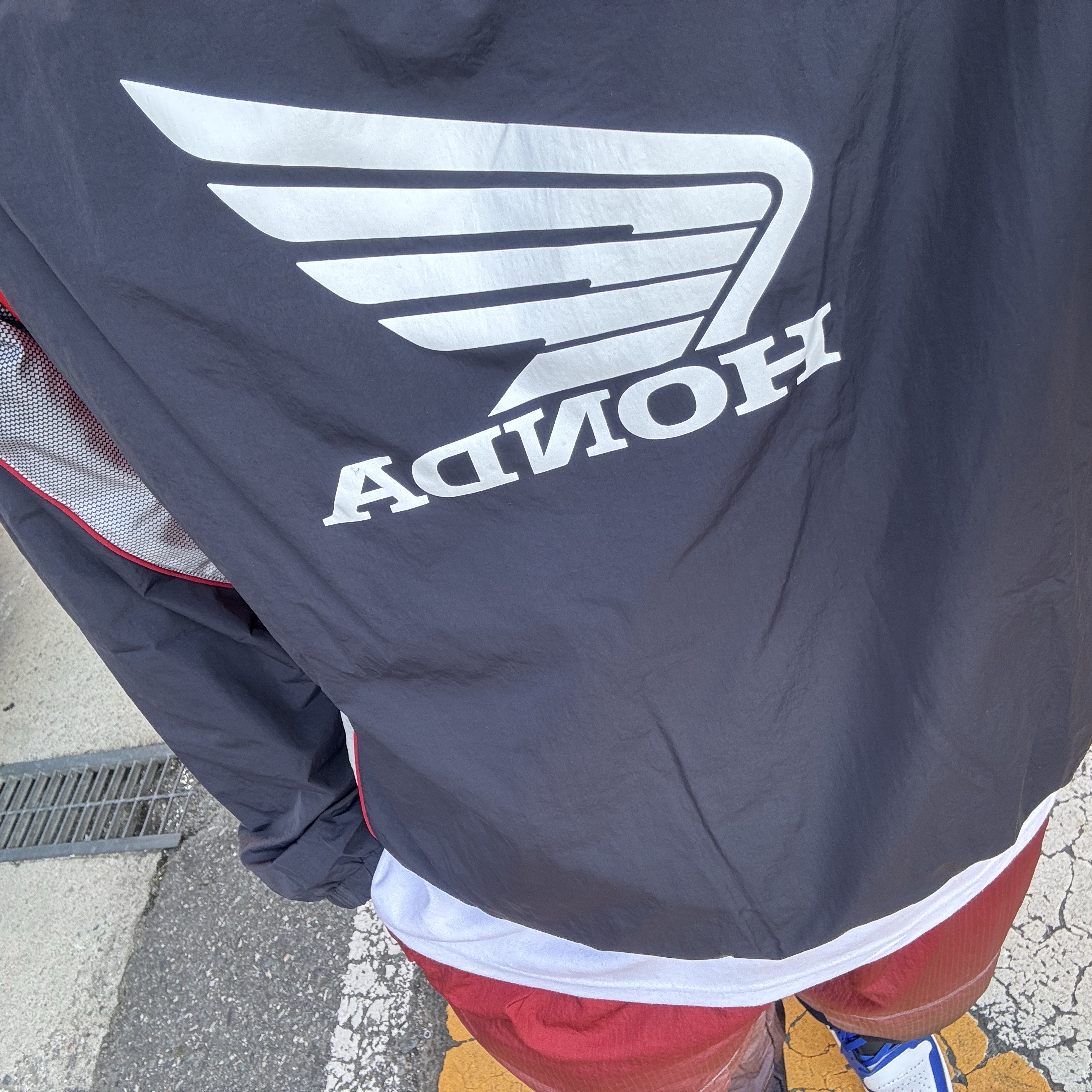 Honda Speed Track Nylon Long Sleeve Navy, Supreme x Nike Ripstop Track Pants Multicolor - 24SS 착용 스타일