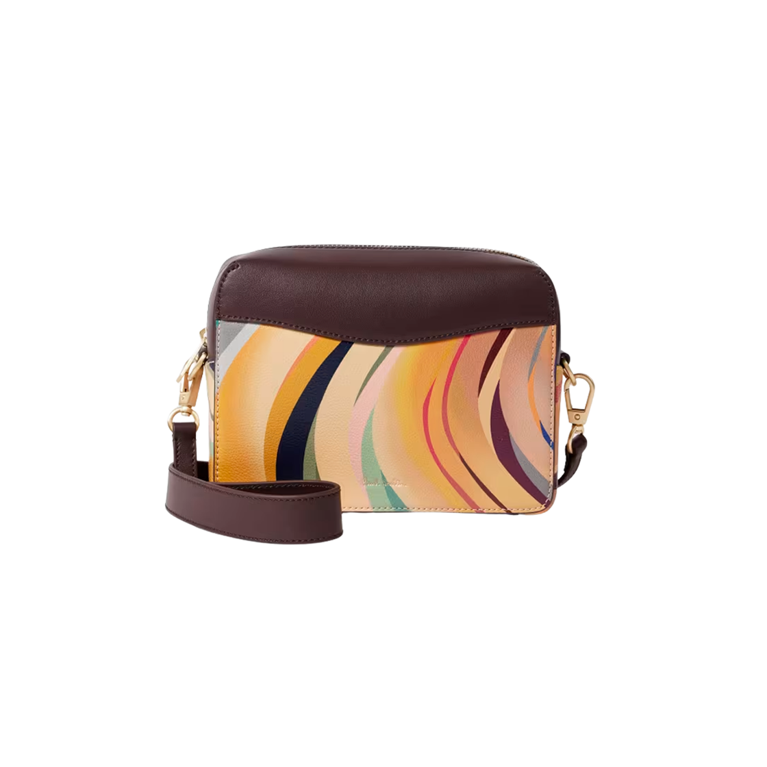 W1A-8167-GSWIRL-90 Paul Smith Leather Camera Bag Dusky Swirl