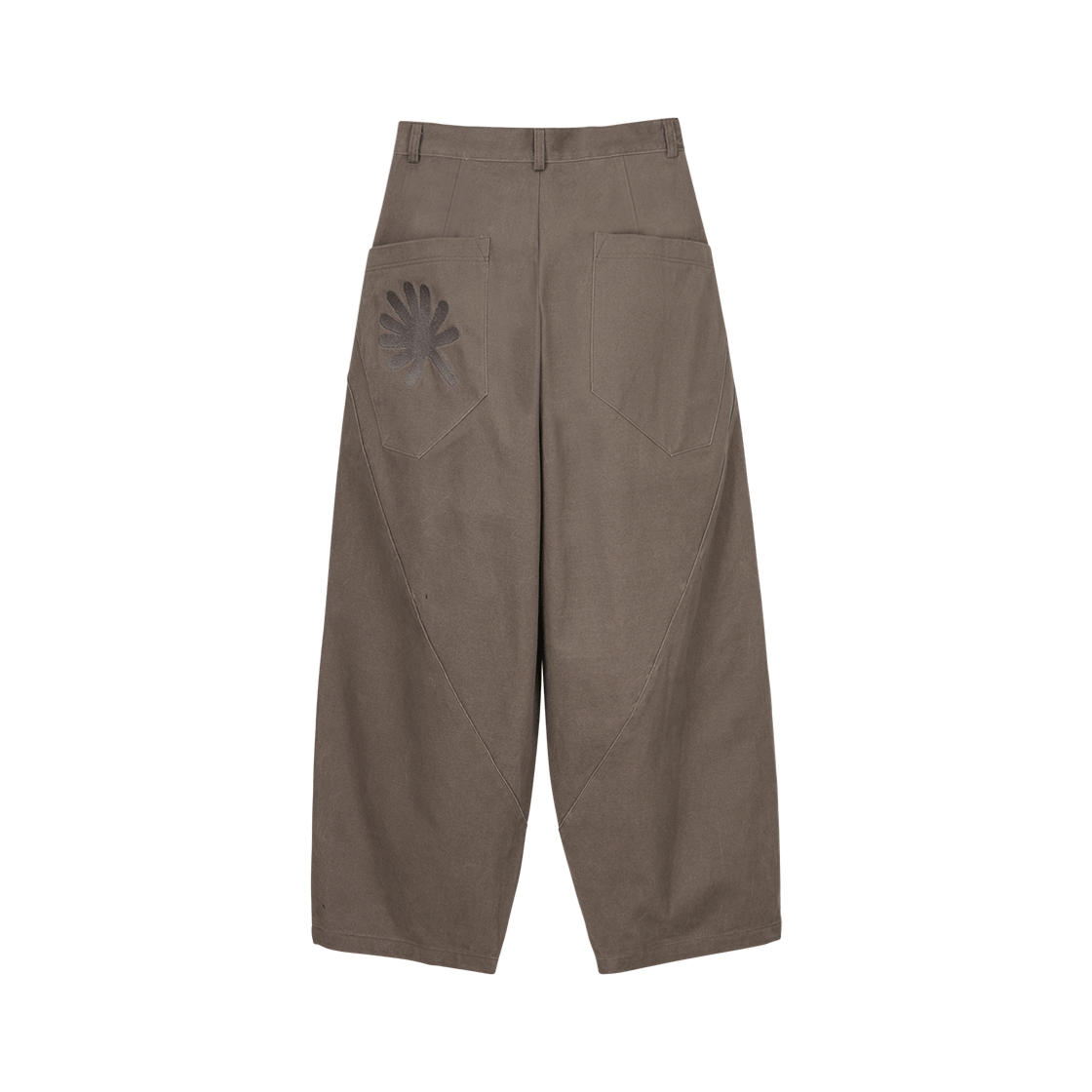 DD25FLPT-010 DANDEL 10s Structure Balloon Chino Pants Dark Mocha
