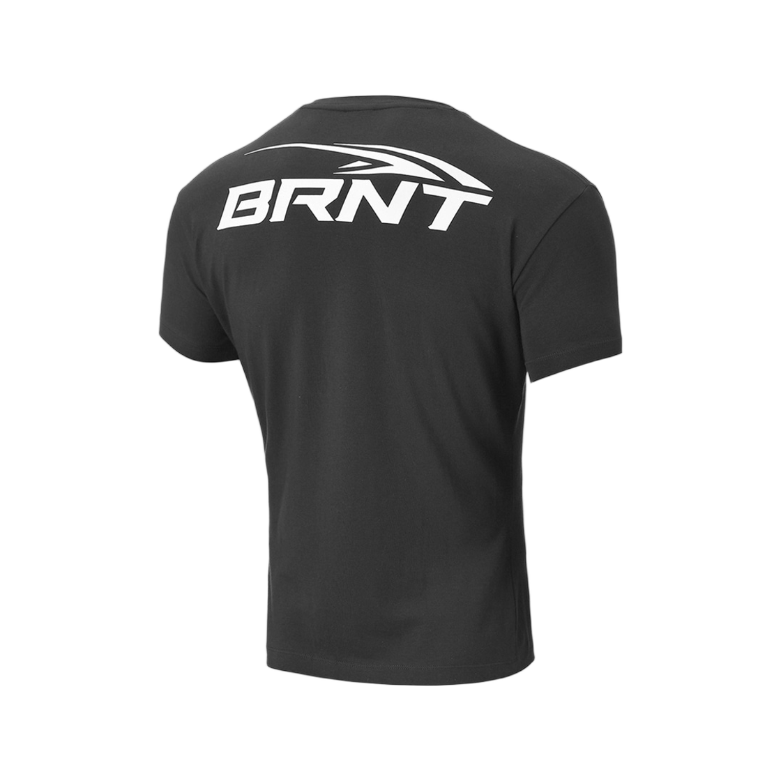본투윈 BRNT 백 로고 머슬 핏 티셔츠 차콜