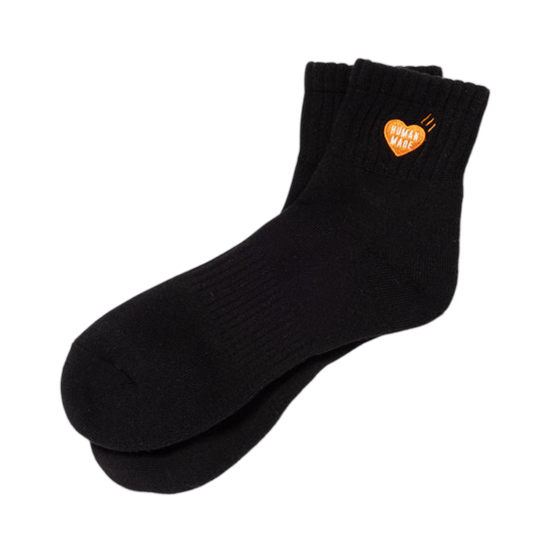 휴먼 메이드 파일 숏 삭스 블랙(Human Made Pile Short Socks Black) - 1