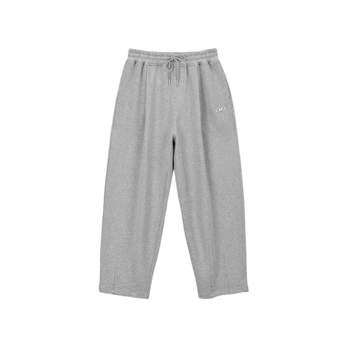 BG3MLP502MG BORN TO WIN Chrome B Maxi Wide Pants Melange Grey