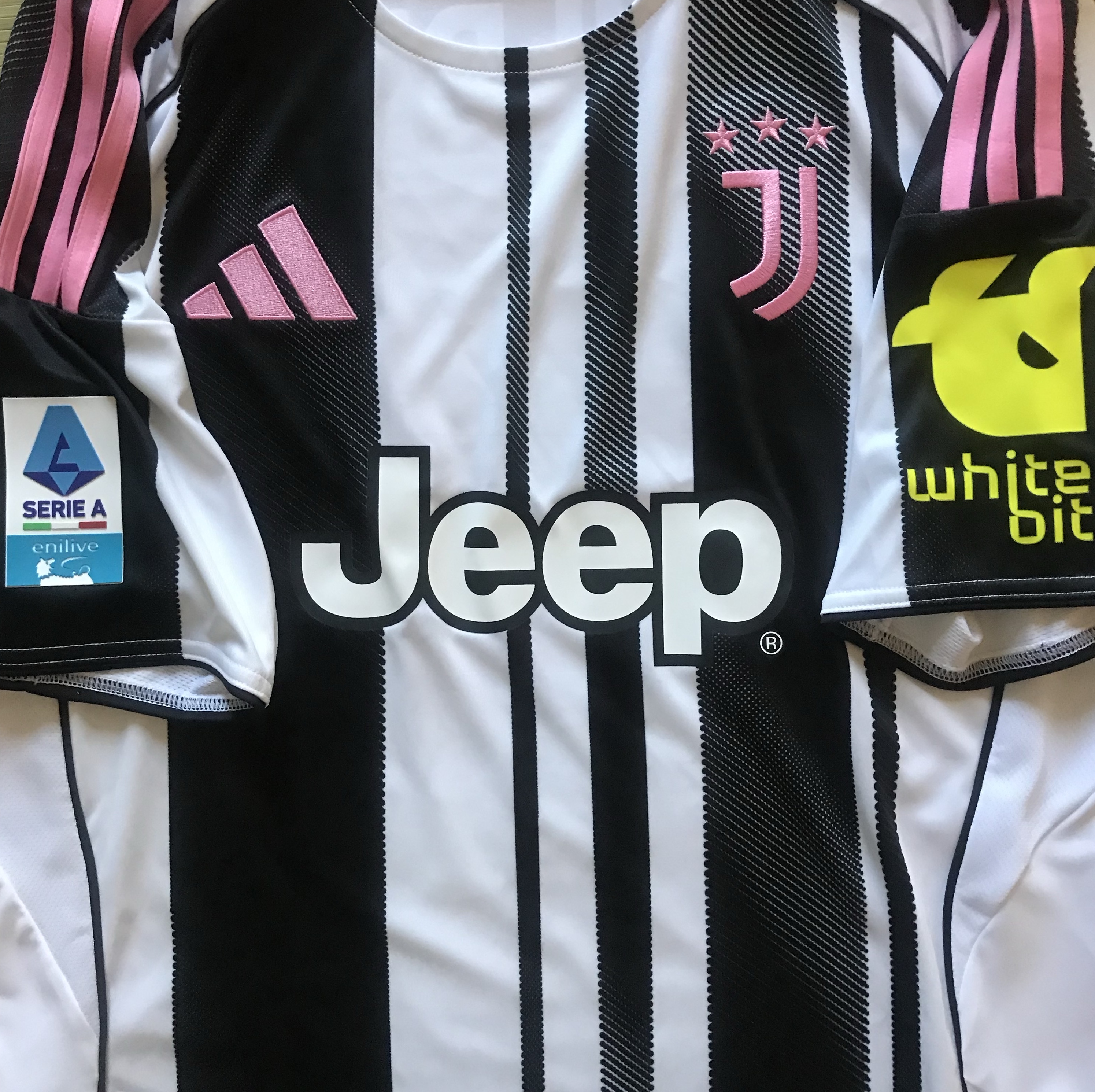 Adidas Juventus 25/26 Home Jersey White Black - KR Sizing (Non Marking Ver.) 착용 스타일 - 2