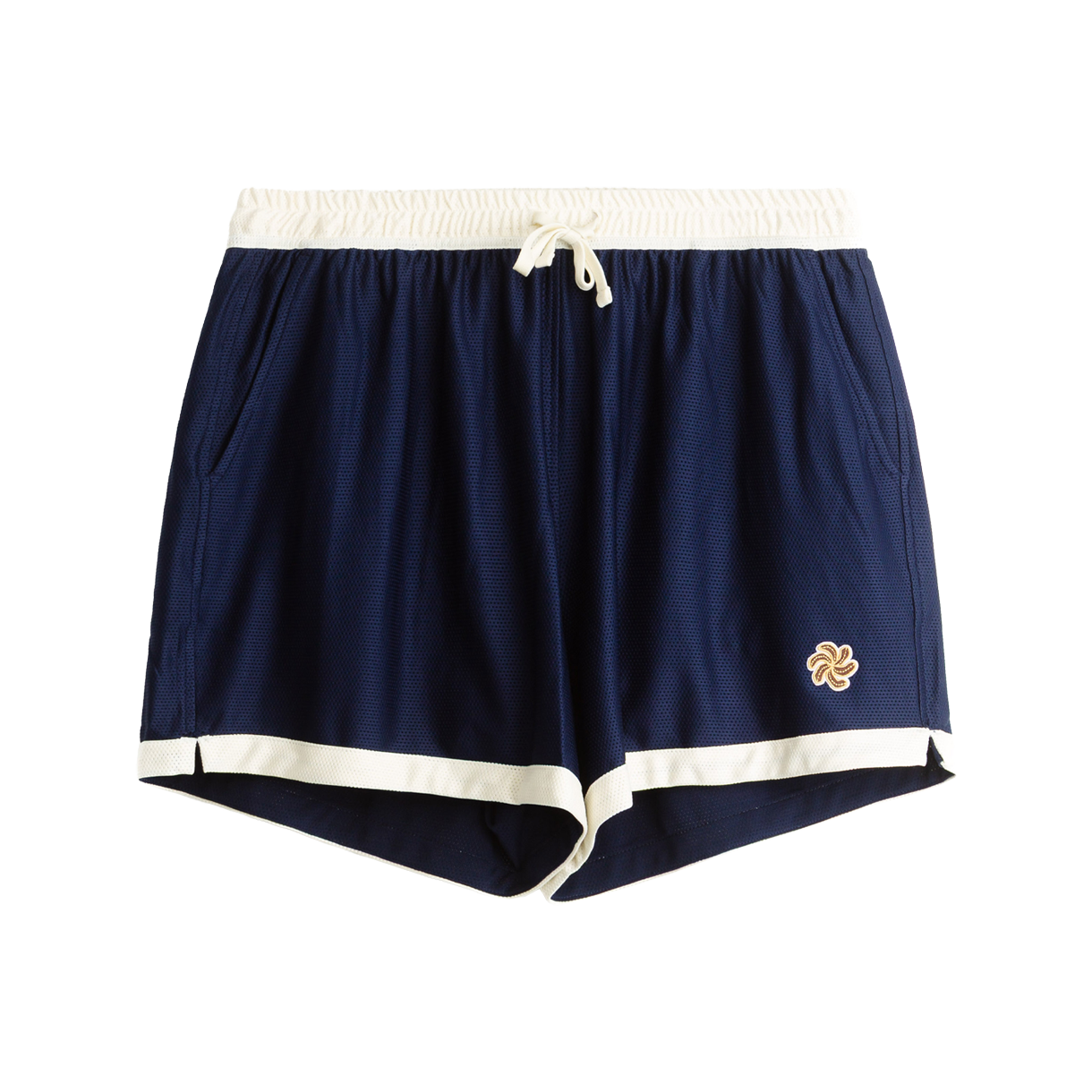 252-SMS-BSP-nv HEYSTE Spiral Mesh Shorts Navy