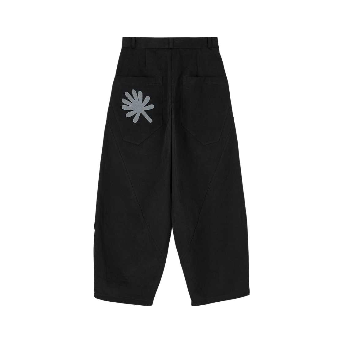 DD25FLPT-010 DANDEL 10s Structure Balloon Chino Pants Black