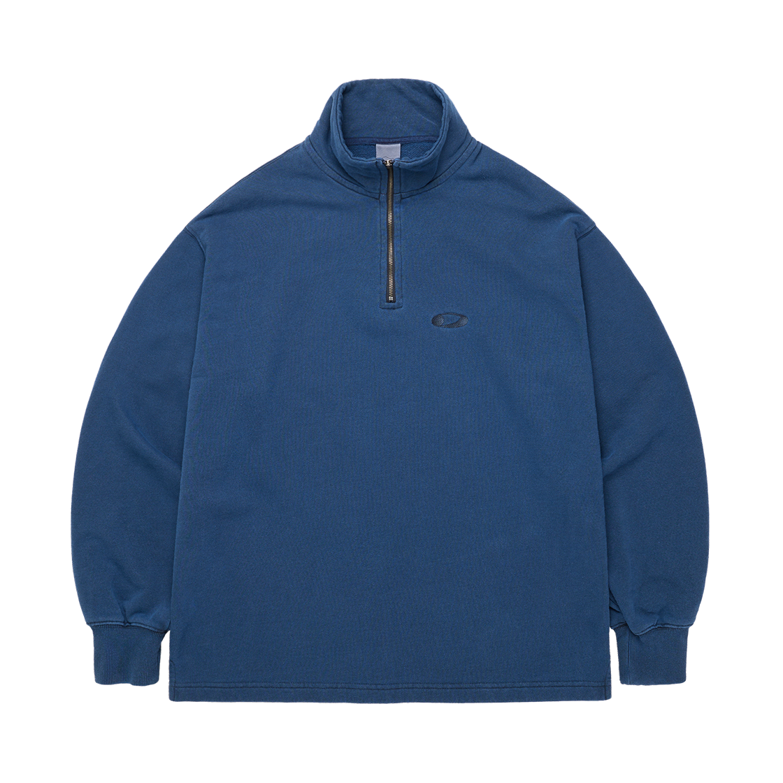 FVSA01328 Dimito Washed Half Zip Sweatshirt Deep Sea