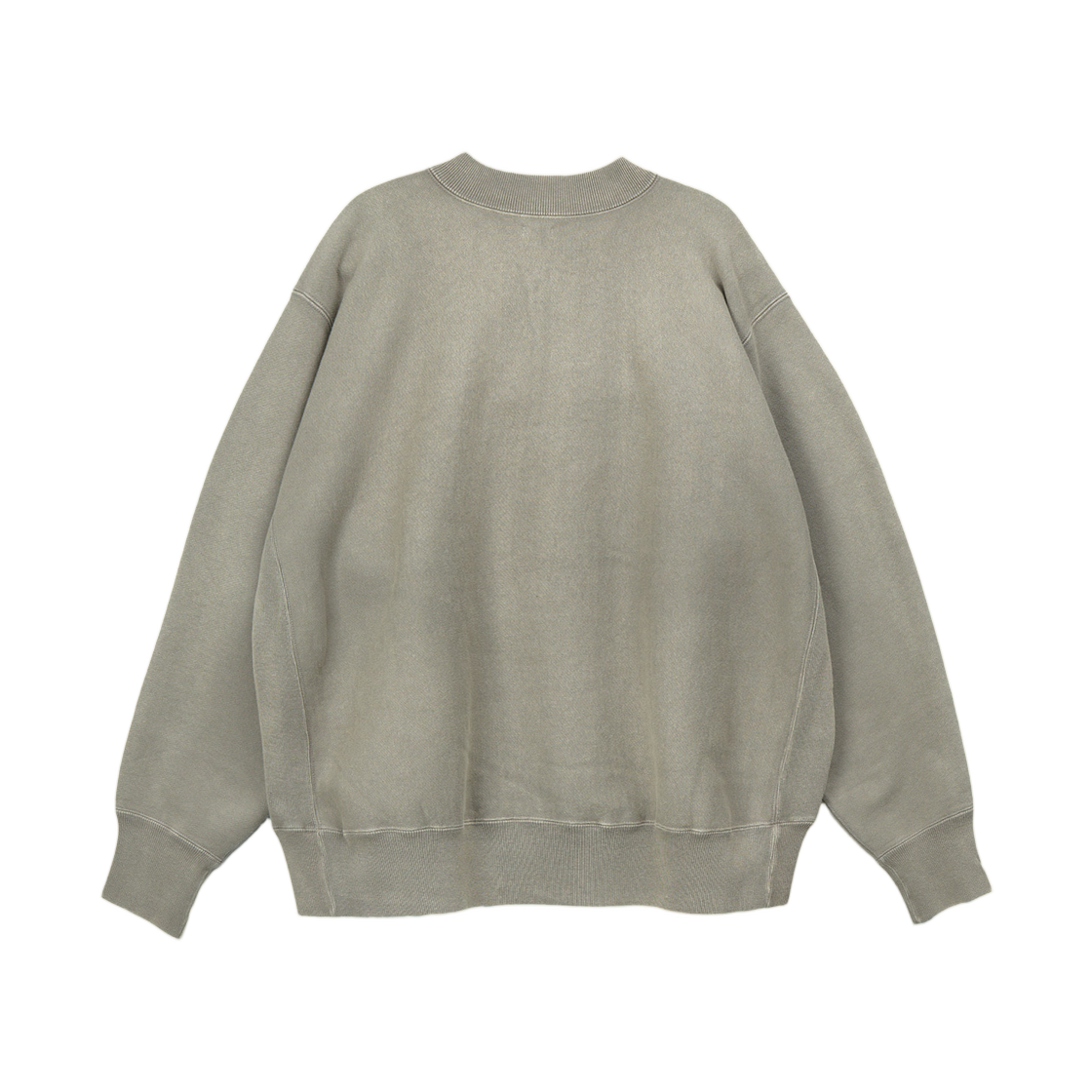 아프레쎄 빈티지 하프 집 립 칼라 스웨트셔츠 그레이 - 25FW(A.Presse Vintage Half Zip Rib Collar Sweatshirt Gray - 25FW) - 2