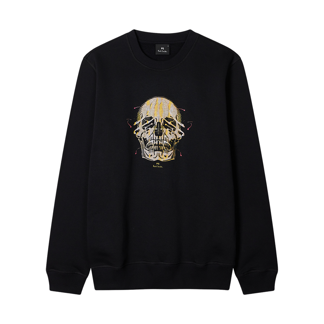 M2R-191Z-TP5242-79 Paul Smith Painted Skull Print Sweatshirt Black
