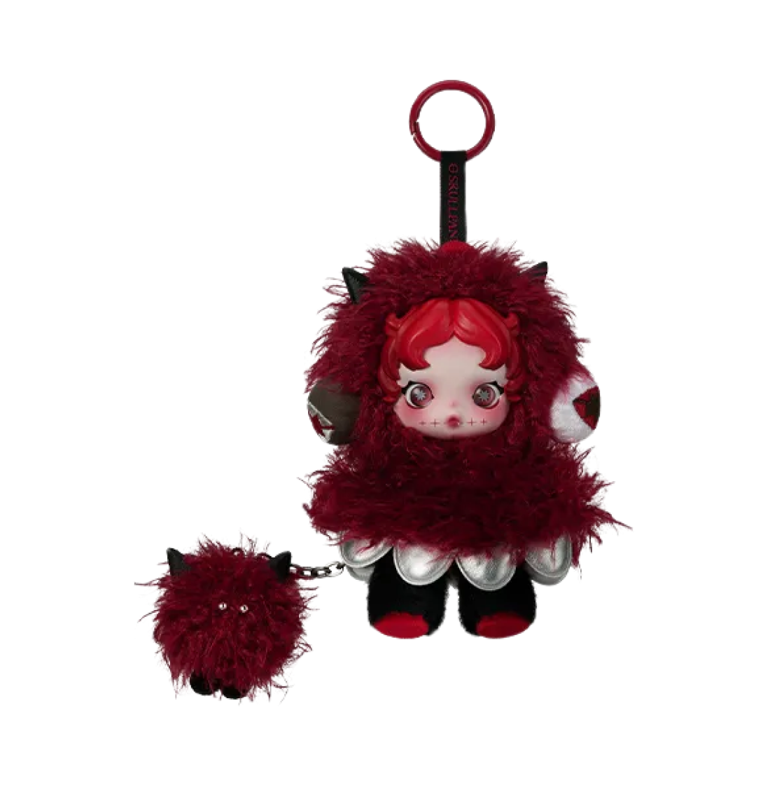 팝마트 스컬판다 날 찾아봐 ! 시리즈 봉제 인형 펜던트 촘프 (개봉 박스)(Pop Mart Skullpanda You Found Me ! Series Plush Doll Pendant Chomp (Opened Case))