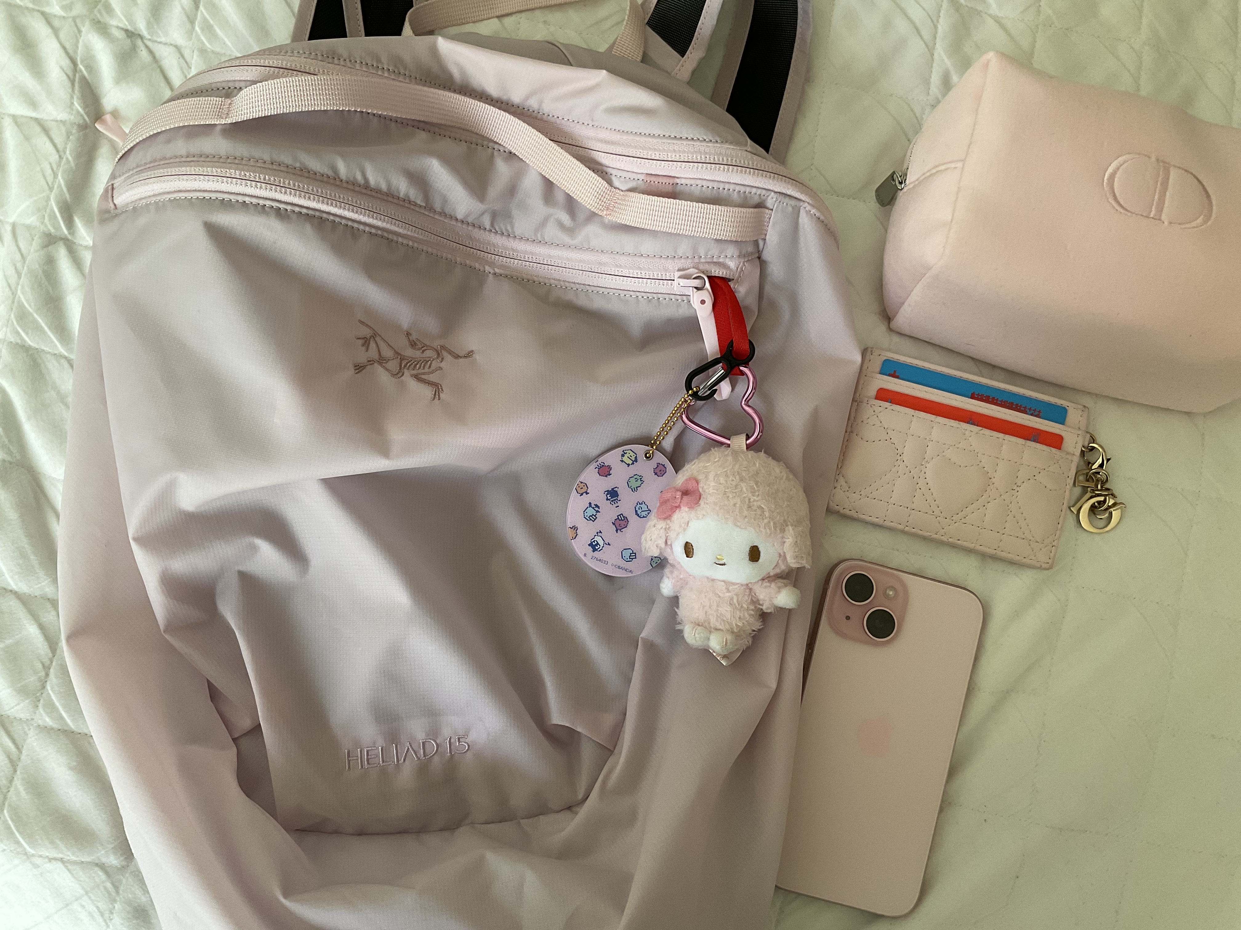 Arc'teryx Heliad 15 Backpack Pink Glow 착용 스타일