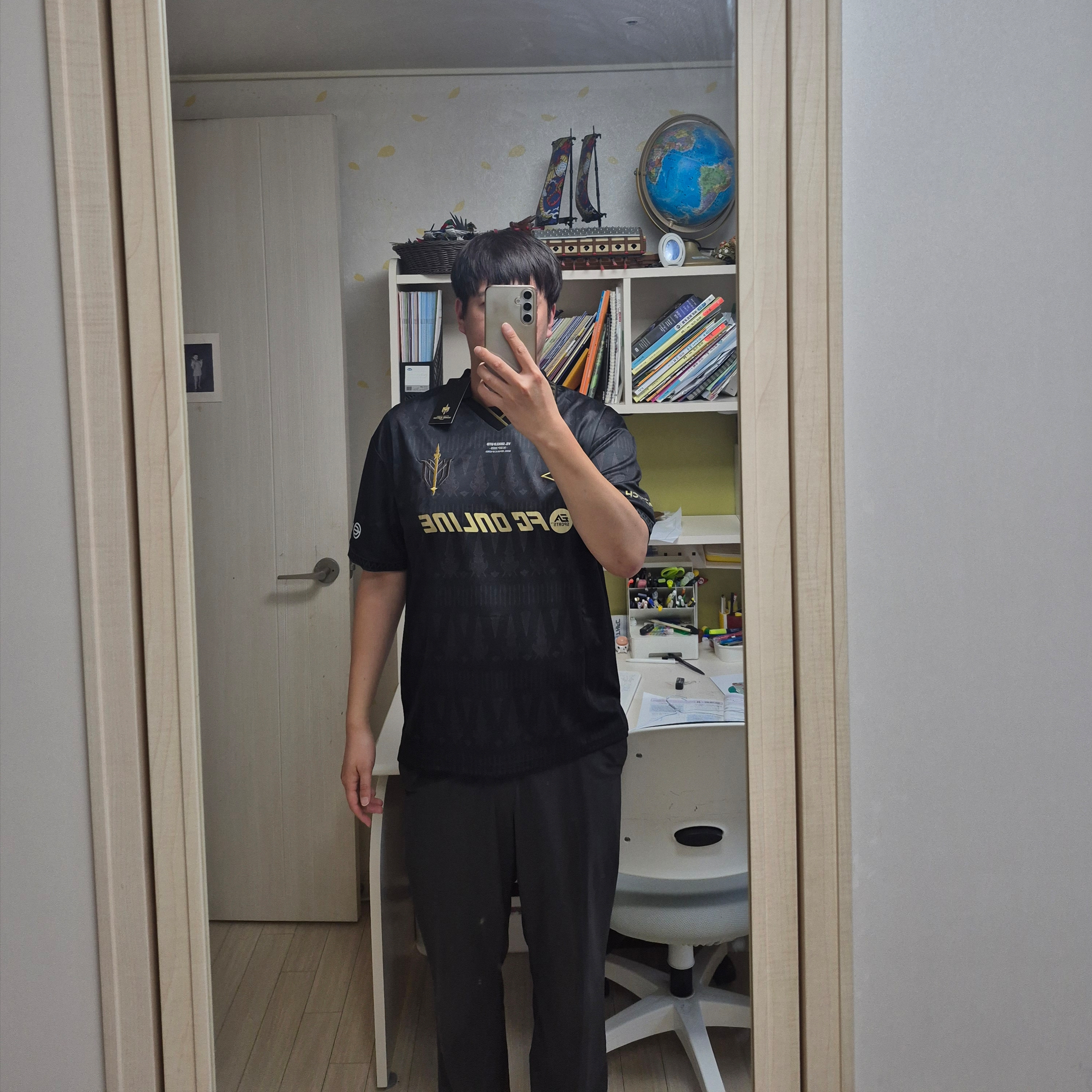 [PRE-ORDER] FC SPEAR Jersey Black M (Marking) 착용 스타일