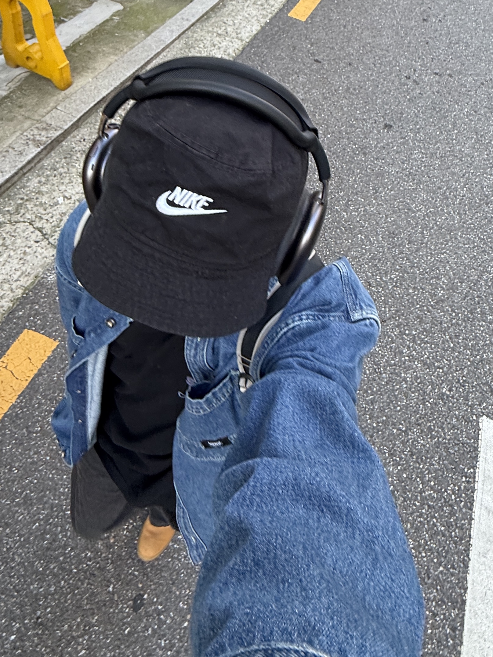 Timberland Premium 6 inch Waterproof Boot Wheat Nubuck - Medium, Uniqlo C Wide Parachute Pants Denim Dark Gray - KR 착용 스타일 - 1
