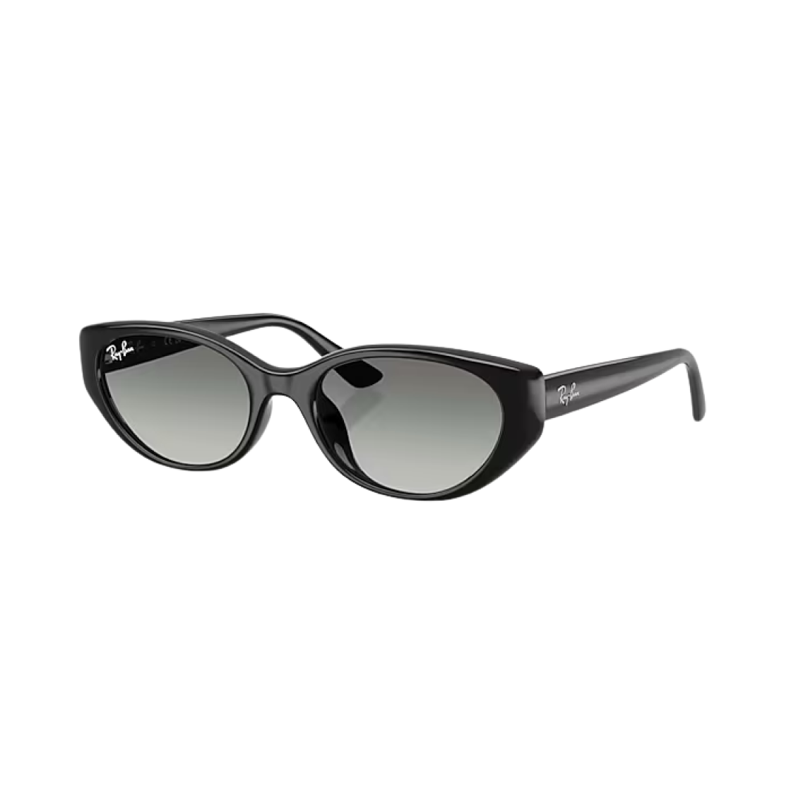 RB4457D-667711 Ray-Ban RB4457D Bio-Based Polished Black Frame Grey Gradient Lense Low Bridge Fit