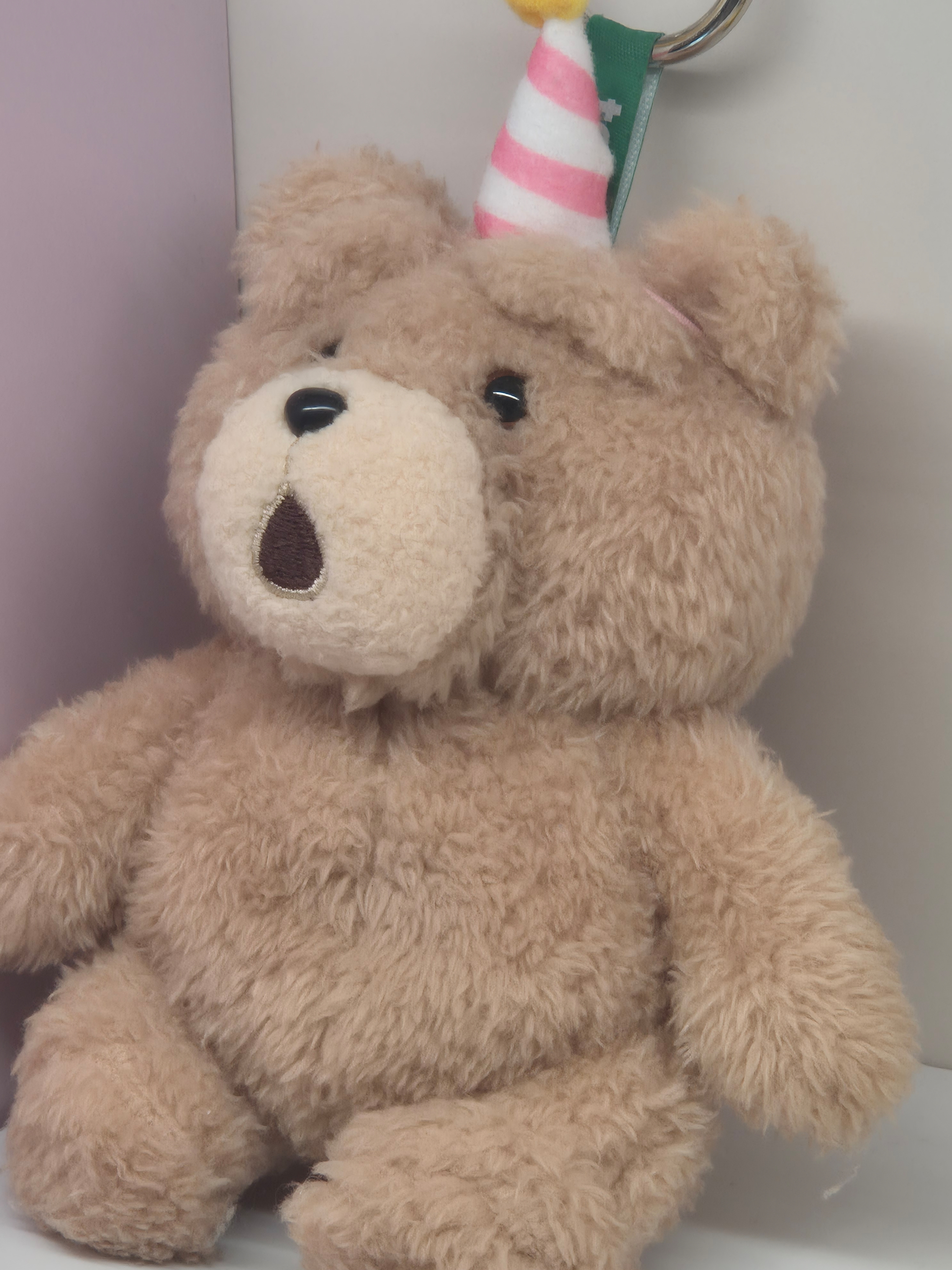 Pop Mart Ted2 Teddy Bear Action Plush Pendant Party Bear (Opened Case) 착용 스타일