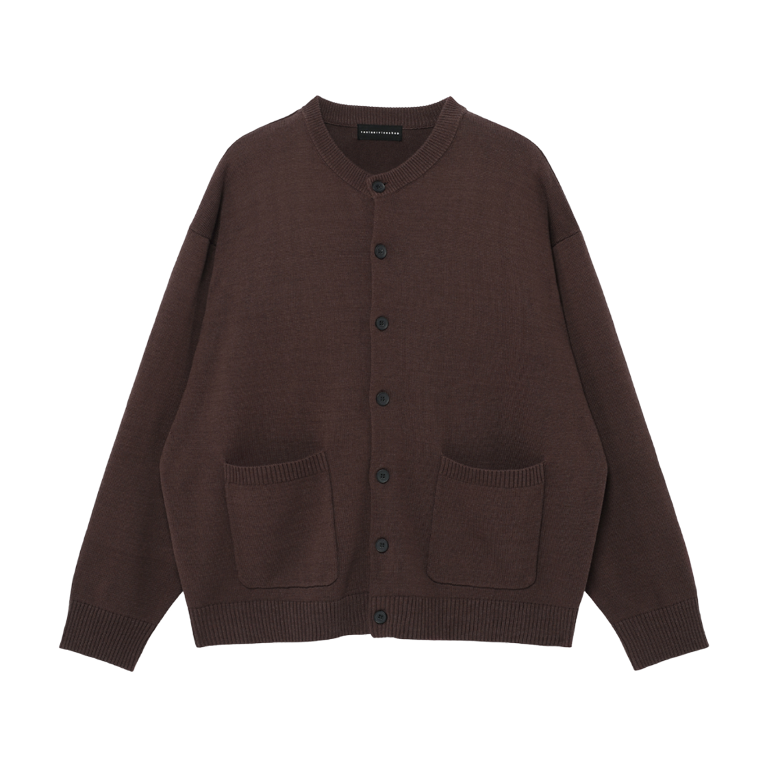 HEQFCGK201BRA eastserviceshop Elbow Detail Cardigan Brown