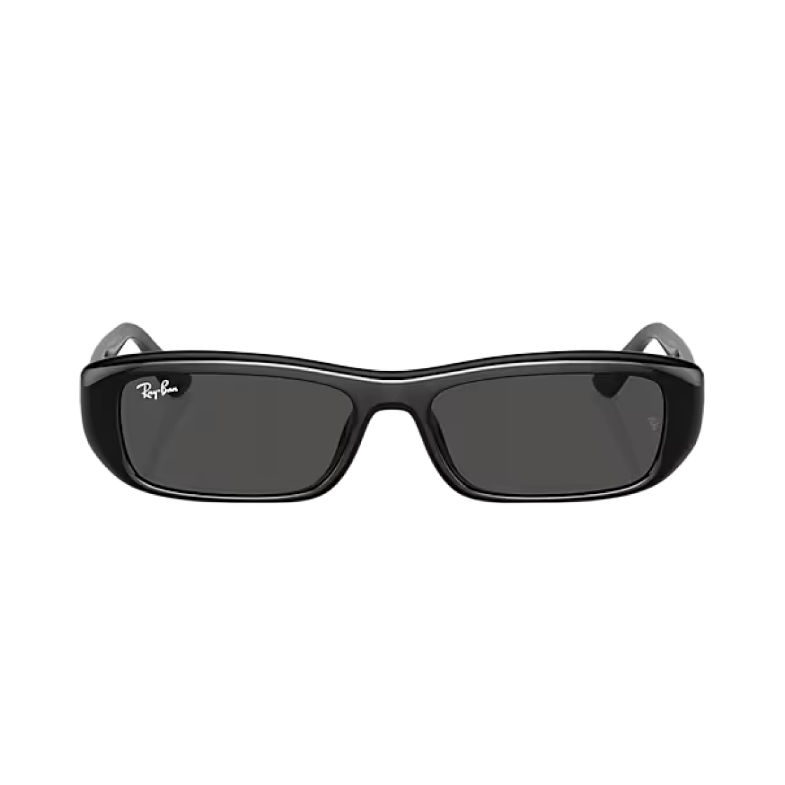 레이밴 RB4436D 바이오 베이스드 폴리쉬드 블랙 프레임 다크 그레이 렌즈 로우 브릿지 핏(Ray-Ban RB4436D Bio-Based Polished Black Frame Dark Grey Lense Low Bridge Fit) - 2
