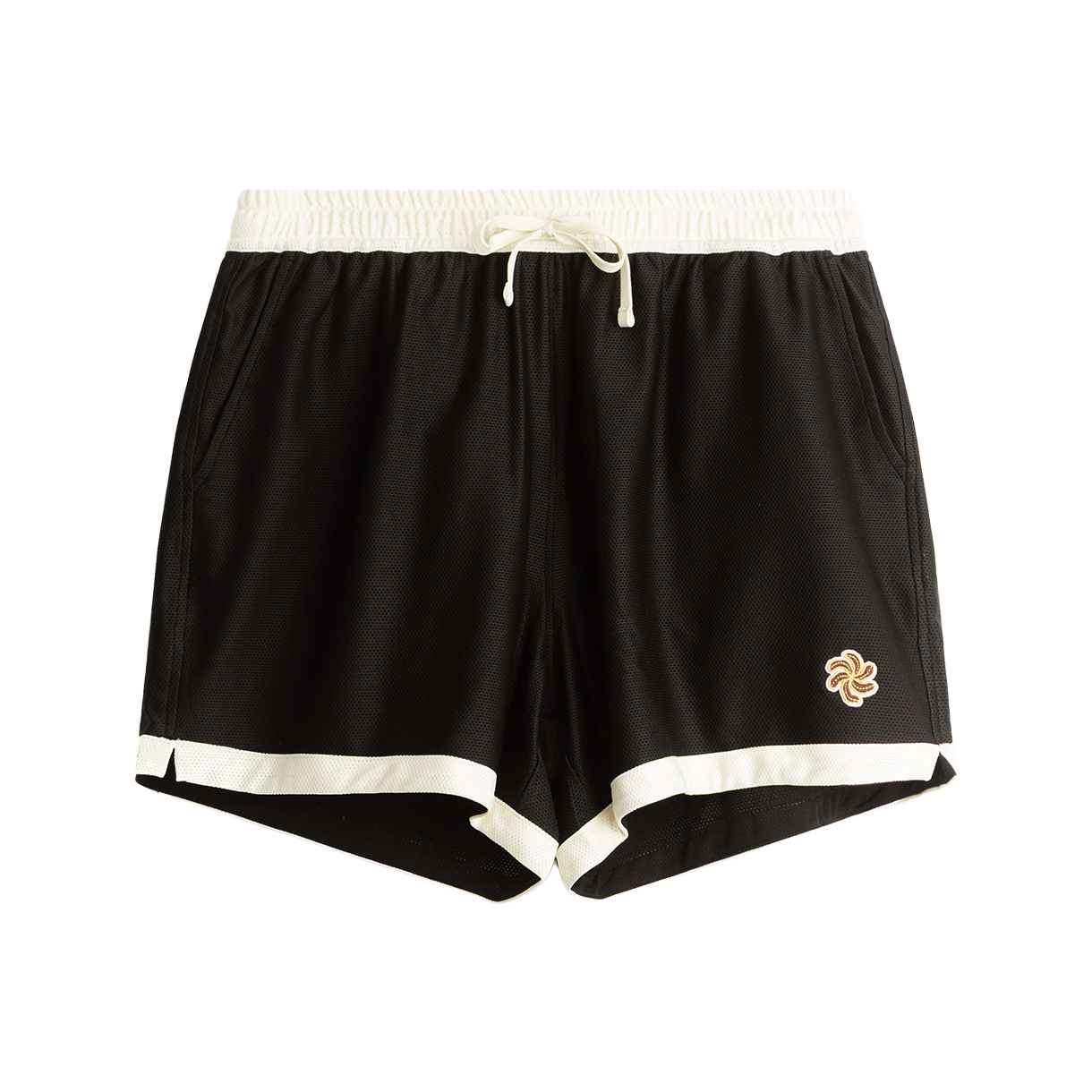 252-SMS-BSP-bk HEYSTE Spiral Mesh Shorts Black