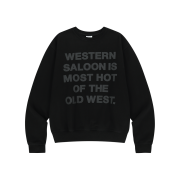 Thevinylhouse Old West Typo Sweatshirt Black