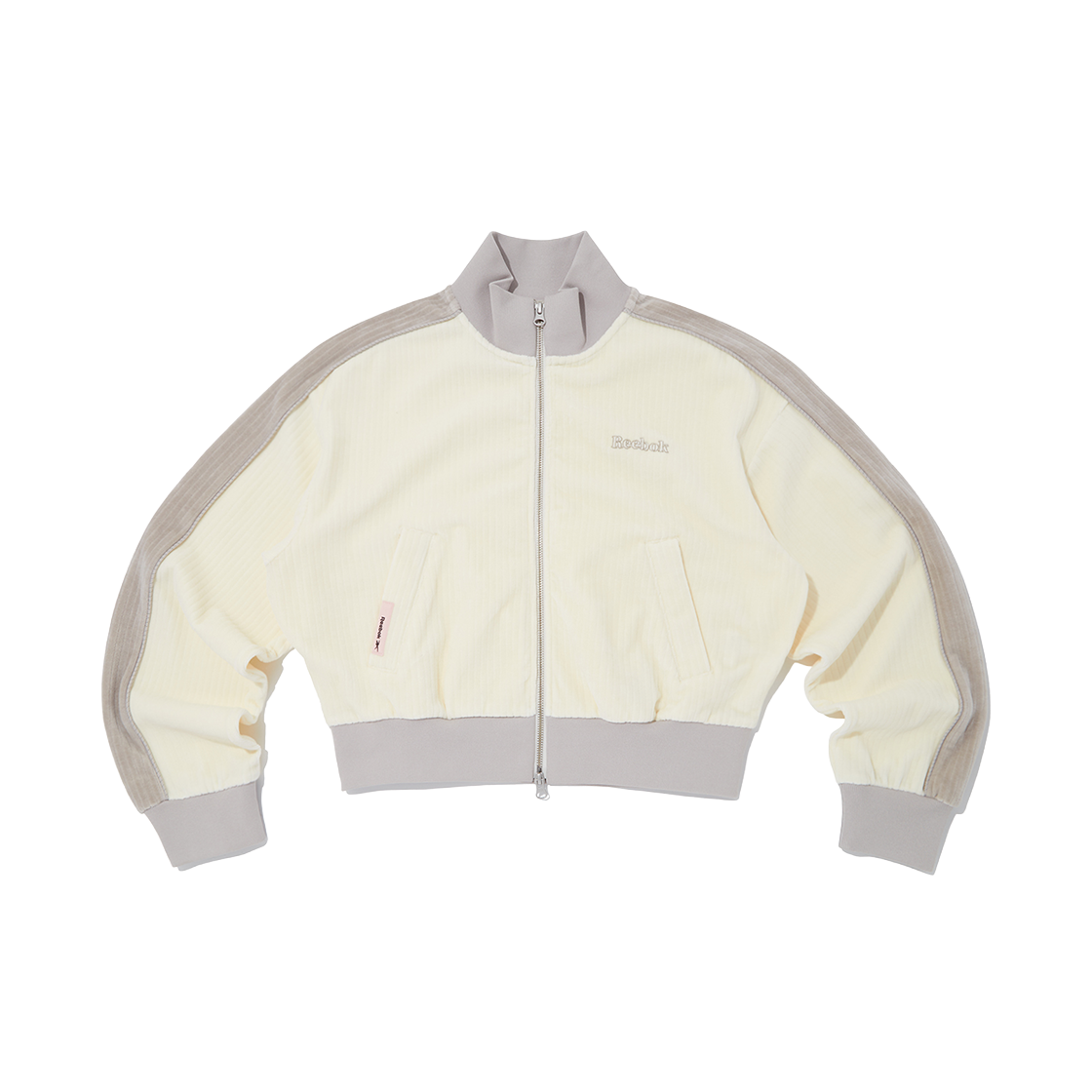 REJU5FZ26IV Reebok Jersey Crop Track Top W Ivory