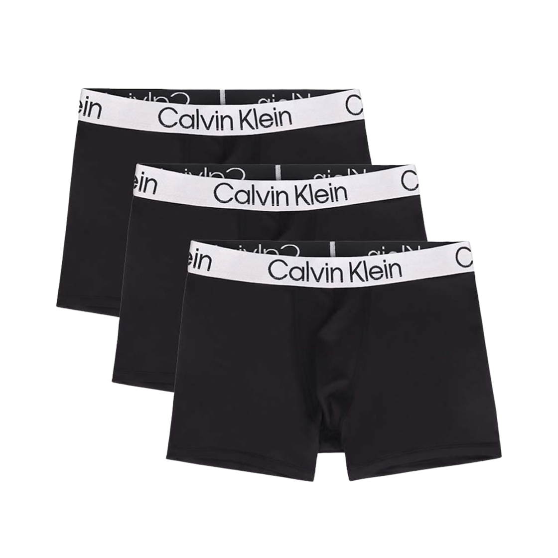 캘빈 클라인 마이크로파이버 3팩 박서 브리프 블랙(Calvin Klein Microfiber 3-pack Boxer Briefs Black)