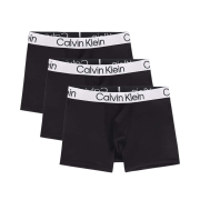 Calvin Klein Microfiber 3-pack Boxer Briefs Black