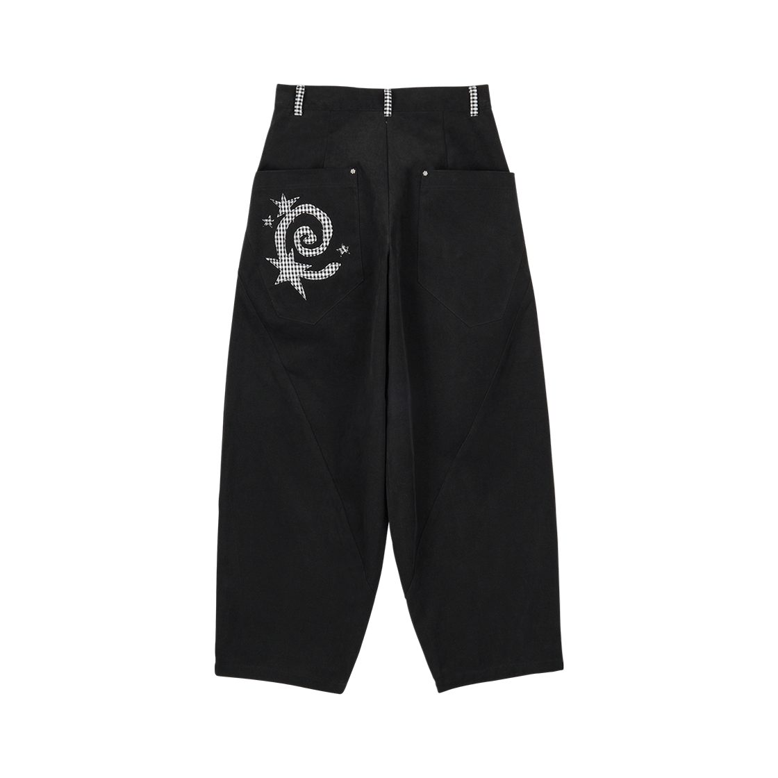 DD25FLPT-001 DANDEL Spiral Star Balloon Pants Black
