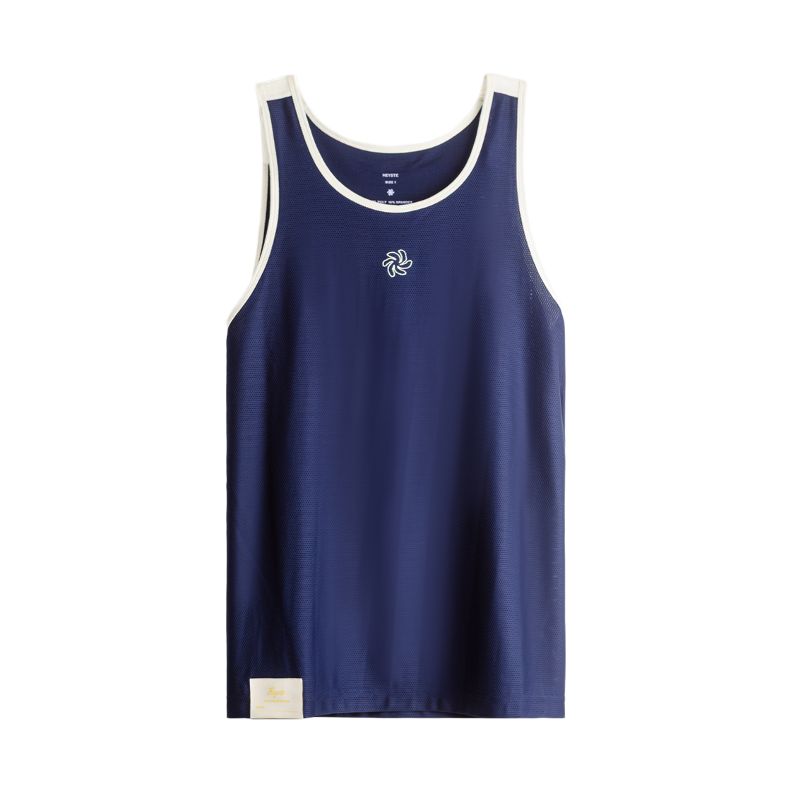 252-SMS-TSP-nv HEYSTE Spiral Mesh Singlet Navy