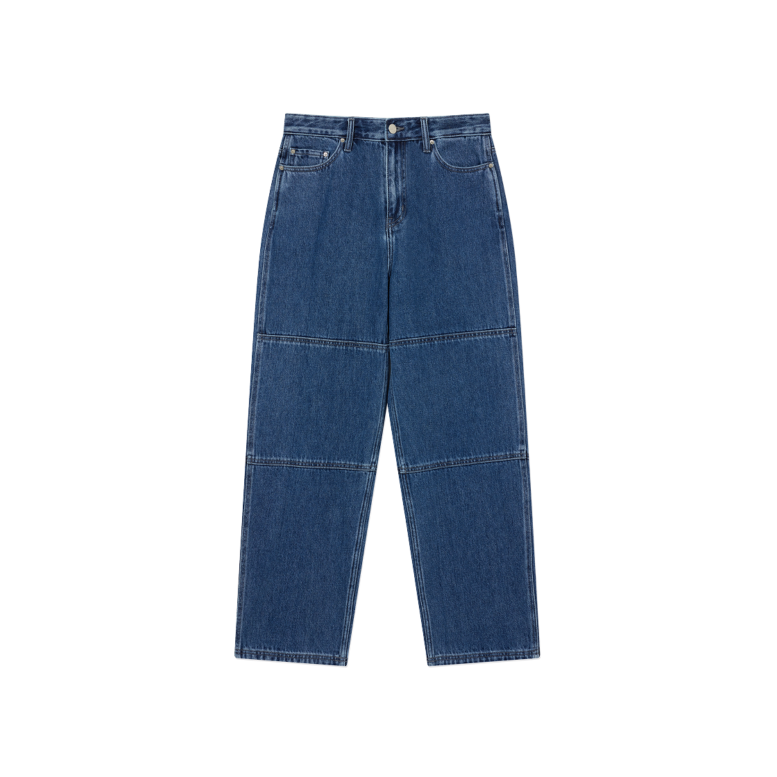 CO2503PT52BL Covernat Semi-Wide Fit Denim Work Pants Blue