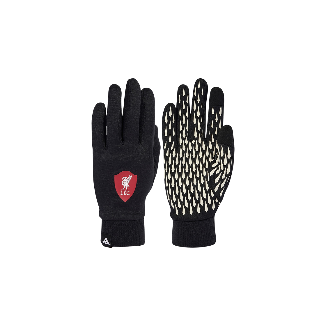 JZ4448 Adidas Liverpool FC Field Player Gloves Black Strawberry Red