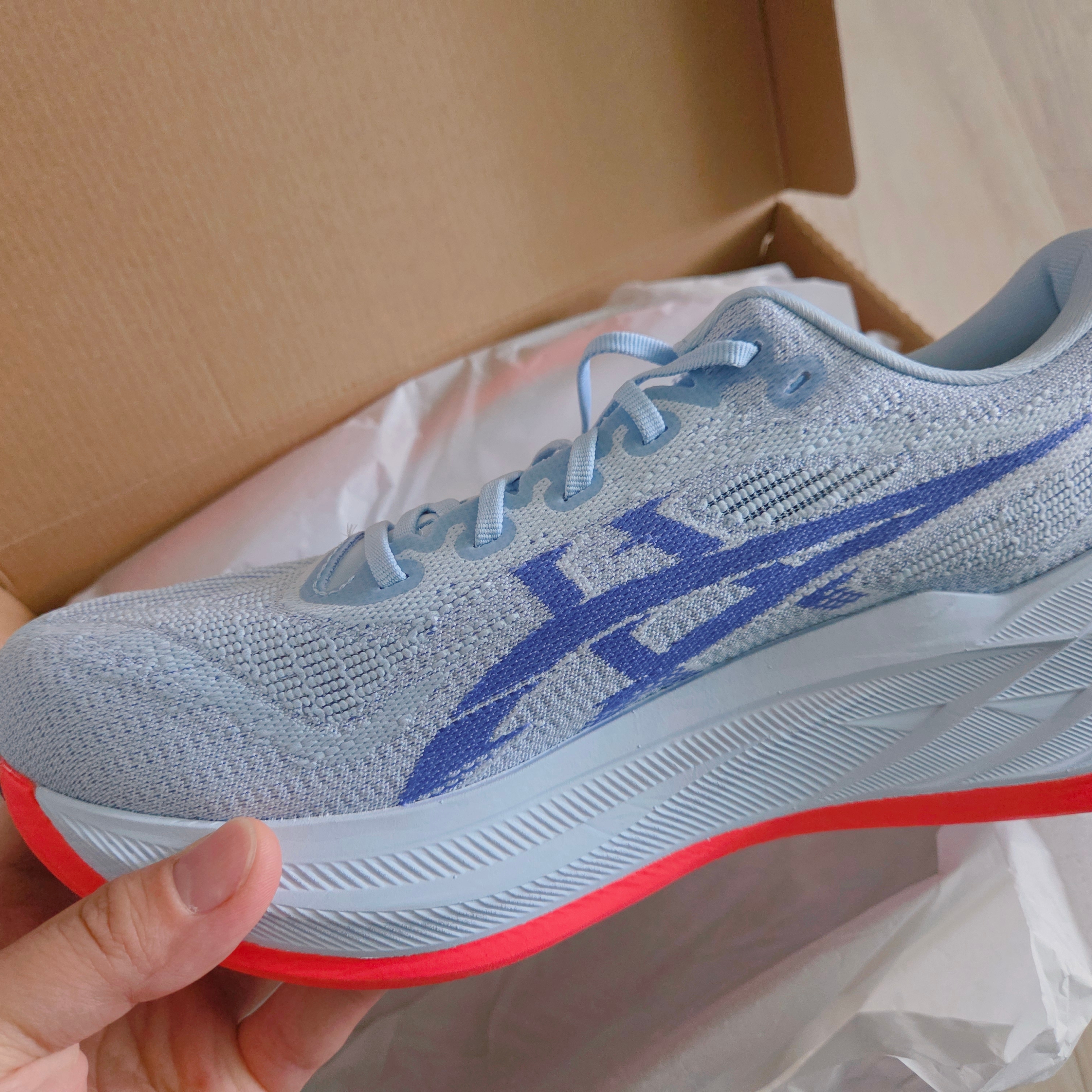 Asics Superblast 2 Blue Fade Edo Purple 착용 스타일 - 2