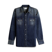 HEYSTE W Pocket Western Shirt Dark indigo