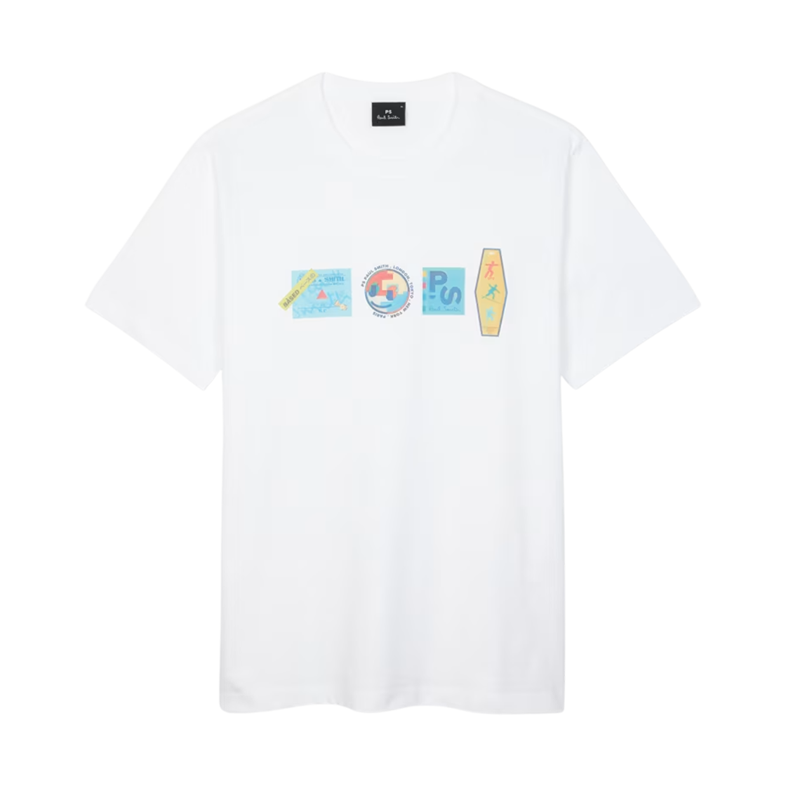 M2R-011R-TP5259-01 Paul Smith Stickers Print T-Shirt White