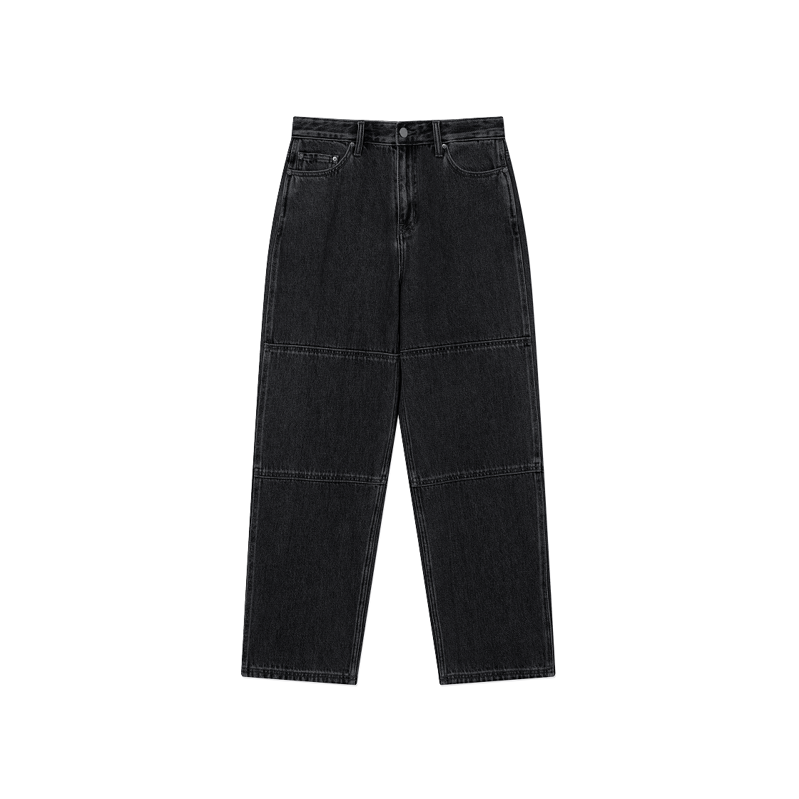 CO2503PT52BK Covernat Semi-Wide Fit Denim Work Pants Black