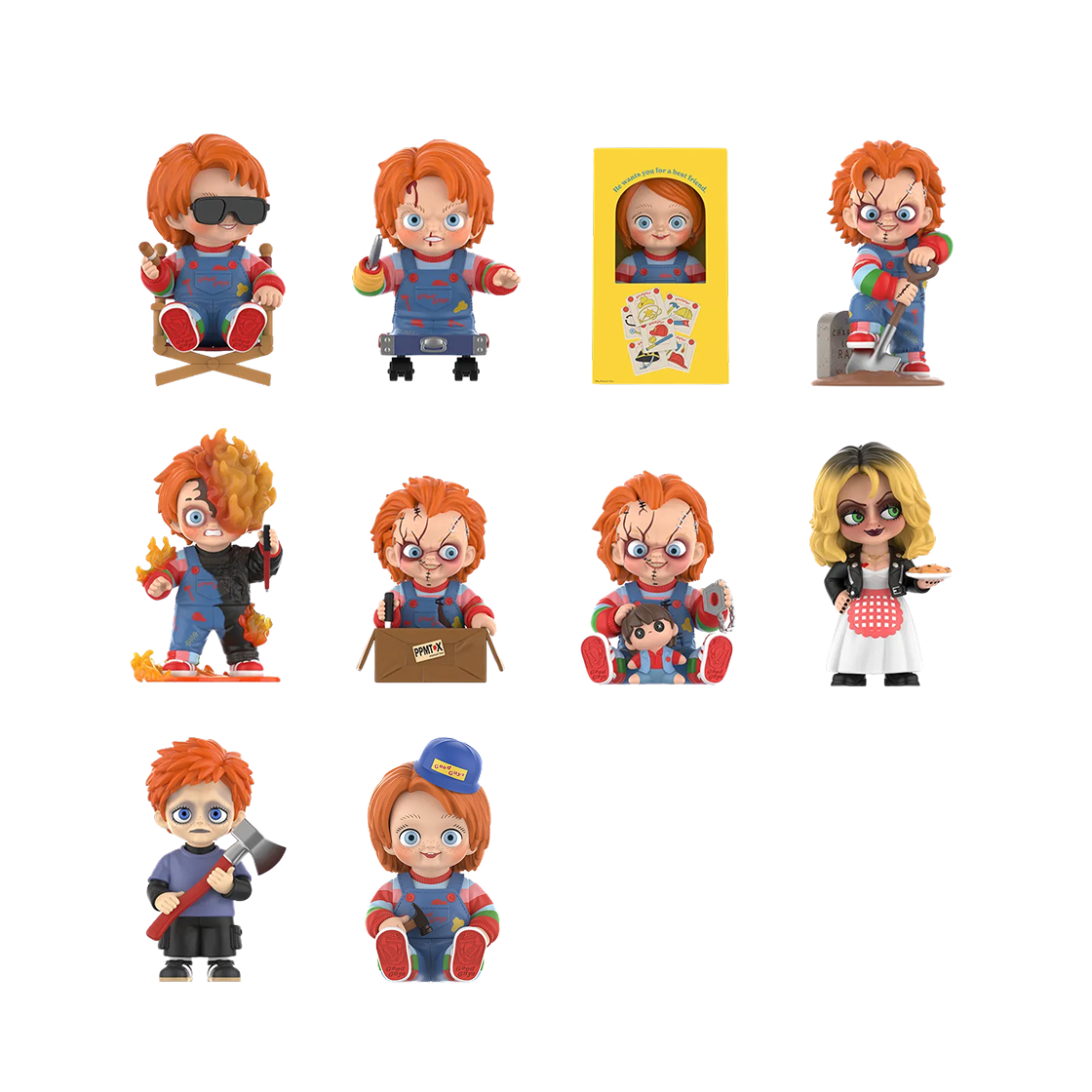 팝마트 처키 프랜차이즈 시리즈 피규어 미개봉 랜덤박스 (9개입)(Pop Mart Chucky Franchise Series Figures Sealed Case (9 Blind Boxes)) - 2