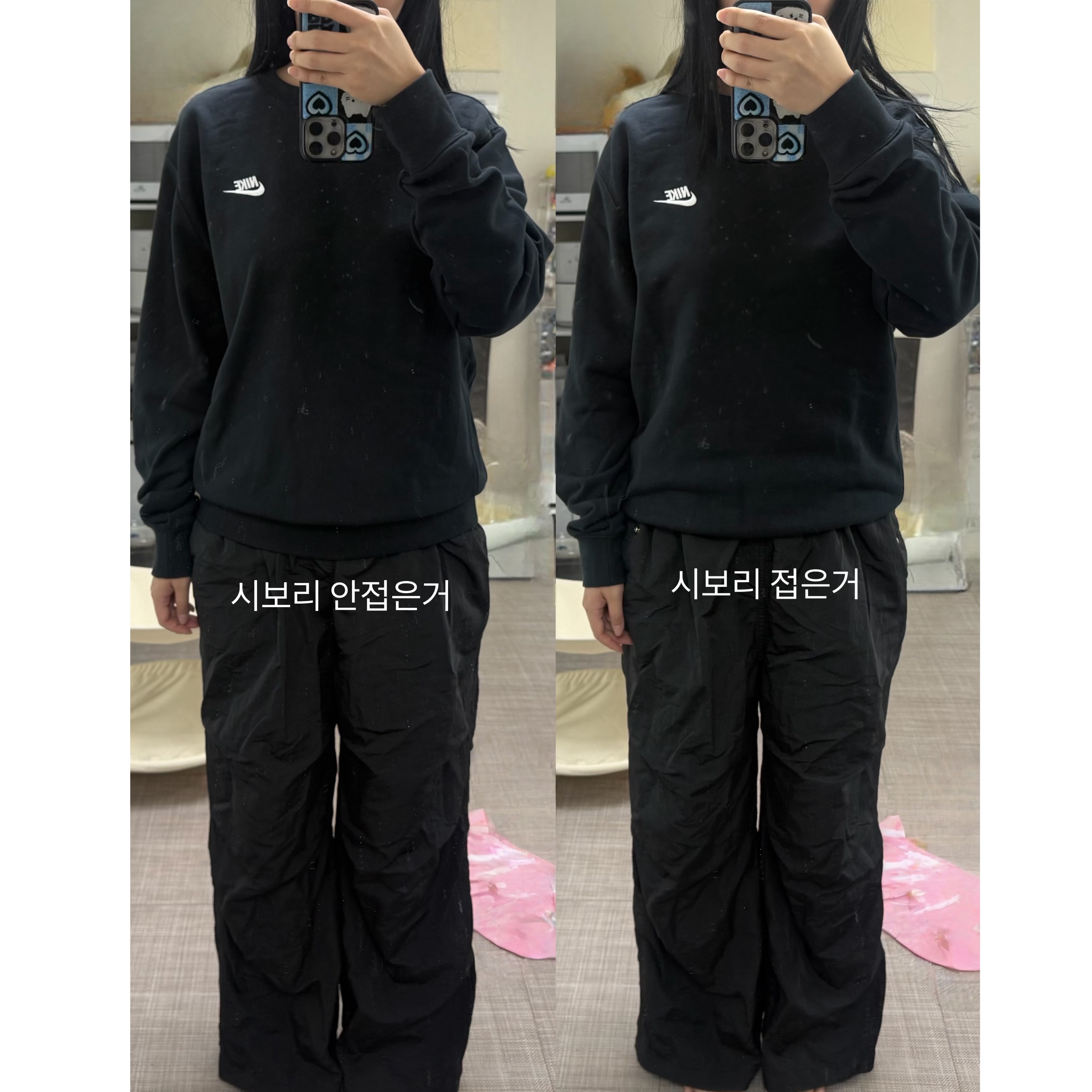 Nike NSW Club French Terry Crew Sweatshirt Black - Asia 착용 스타일 - 2