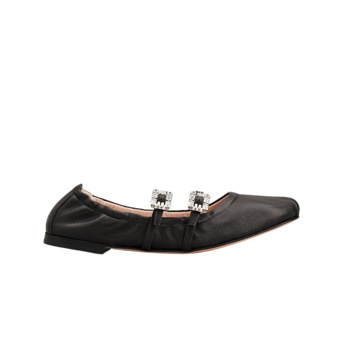 (W) 로저 비비에 레더 메리 제인 블랙((W) Roger Vivier Mary Jane in leather Black)
