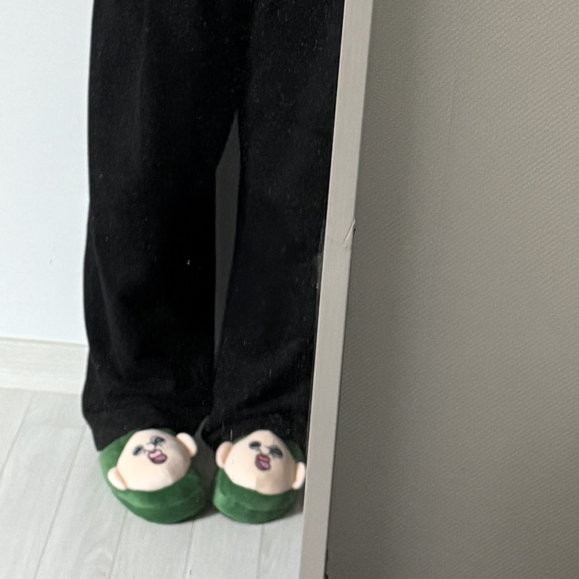 Bbangbbang Super Warm Slippers 착용 스타일