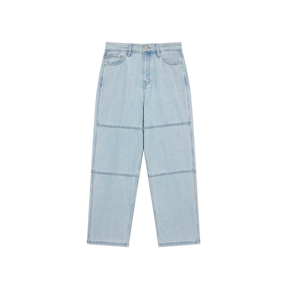 CO2503PT52LB Covernat Semi-Wide Fit Denim Work Pants Light Blue