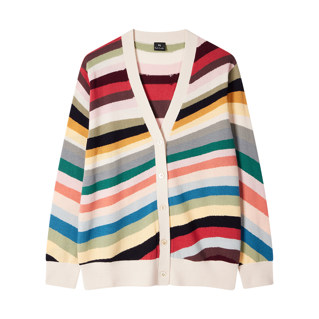 W2R-588N-T31328-92 (W) Paul Smith Merino Wool Cardigan Swirl