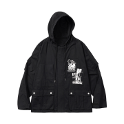 Flavorism VTG Washed Mil Parka Washed Black