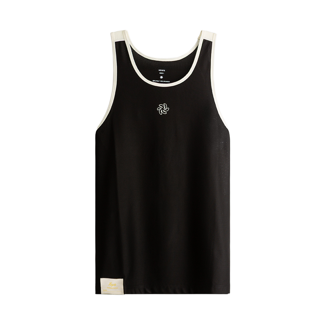 252-SMS-TSP-bk HEYSTE Spiral Mesh Singlet Black
